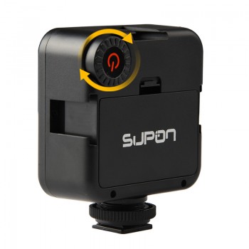 Mini LED Video Light on Camera with 3 Hot Shoe for DSLR Camcorder Mini DVR Night Fill Lighting for Nikon Canon Sony PK Godox