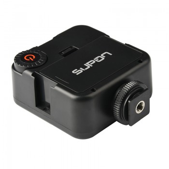 Mini LED Video Light on Camera with 3 Hot Shoe for DSLR Camcorder Mini DVR Night Fill Lighting for Nikon Canon Sony PK Godox
