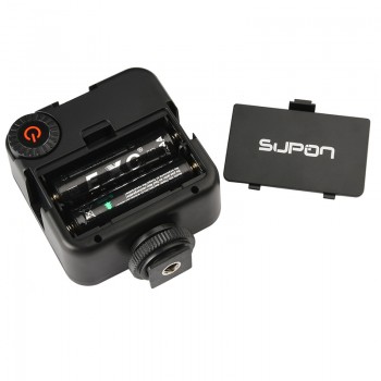 Mini LED Video Light on Camera with 3 Hot Shoe for DSLR Camcorder Mini DVR Night Fill Lighting for Nikon Canon Sony PK Godox
