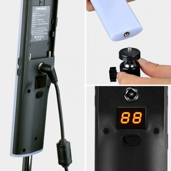 2018 YONGNUO YN360S 3200K-5500K Handheld Ice Stick LED Video Light+NP-F550 Battery Charger Photographyic Lamp Phone App Control