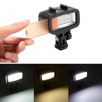 Underwater 5500K LED Video Light 130ft Super Bright Diving Gopro Lighting Fill Lamp Suitable for GOPRO SJCAM Action Camera