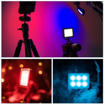 Ulanzi Zifon RGB Photography Lighting 300 Colors 5700K CRI 96 with LCD Display LED Video Light for Nikon Canon DSLR Camcorder