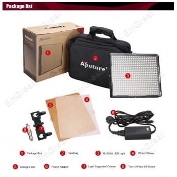 Aputure Amaran AL-528W CRI95+ 528Pcs LED Video Studio Continuous Light Panel for Sony Canon Nikon DSLR Camera Photographic Light