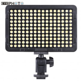 PT-176S 176 LEDs 5600K Portable LED Video Light Panel Lamp Photographic Lighting for Cannon Nikon Pentax Olympus DSLR Camera