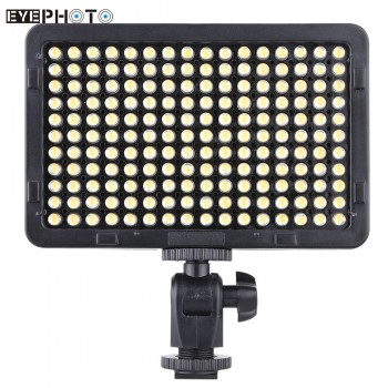 PT-176S 176 LEDs 5600K Portable LED Video Light Panel Lamp Photographic Lighting for Cannon Nikon Pentax Olympus DSLR Camera
