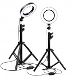 Dimmable LED Selfie Ring Light Youtube Video Live With 120cm-160cm Tripod USB Plug 3500-5500k Photo Studio Photography Light