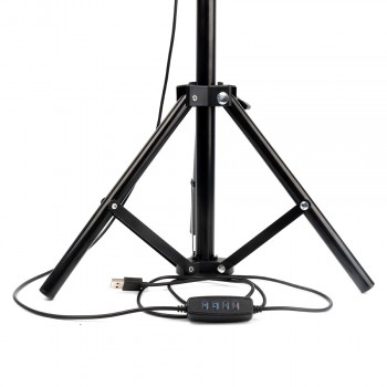 Dimmable LED Selfie Ring Light Youtube Video Live With 120cm-160cm Tripod USB Plug 3500-5500k Photo Studio Photography Light