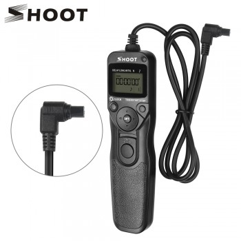 SHOOT RS-80N3 LCD Timer Shutter Release Remote Control for Canon EOS 5D Mark II 5D 6D 7D 10D 20D 30D 40D 50D 1D 1DS 5D Mark III