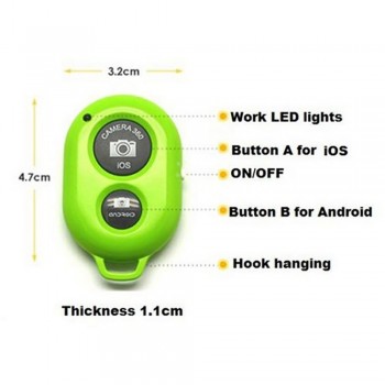Wireless Bluetooth Self-Timer Shutter Release Camera Remote Controller for iPhone 5 6 for Samsung Smart android Phone Photograph
