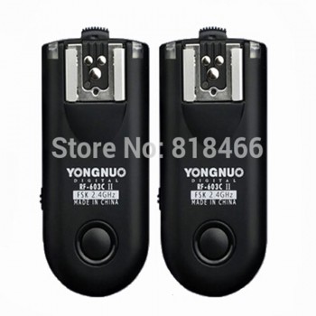 Yongnuo Flash Trigger RF-603II C RF603c c1 c3 ii RF 603  2 Transceivers for canon 5dII 1D 6D 7D 50d 60d 500d 600d 1000d ti5 ti6