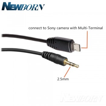 2.5mm-S2 Remote Control Shutter Connect Cable Cord for Sony A58 A7R A7 A7II A7RII A7SII A7S A6000 A5000 A5100 A3000 A6300