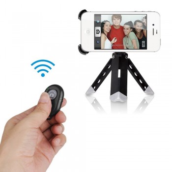 Wireless Bluetooth Remote Shutter Trigger Selfie Self-timer for iPhone 5 6 ios Samsung Android Huawei HTC mobile smart phone