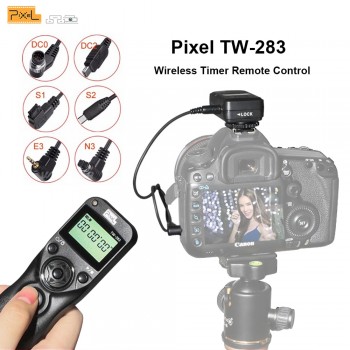Pixel TW-283 Shutter Release Wireless Timer Remote Control For Canon Remote Sony Samsung Nikon d3400 d7200 d7000 d5300  Camera