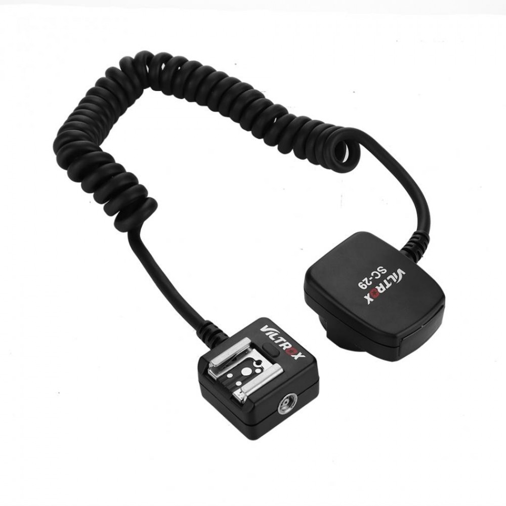 VILTROX SC-29 TTL Off-Camera Flash Sync Extension Cord for Nikon Hot Shoe 0.8m Photography Accessory