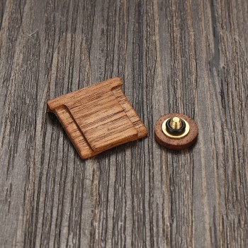Wooden Wood Shutter Button Camera Hot Shoe Cover Set For Fuji Fuji-Film X Series Release Accessories Part Solid X100F Comfortabl