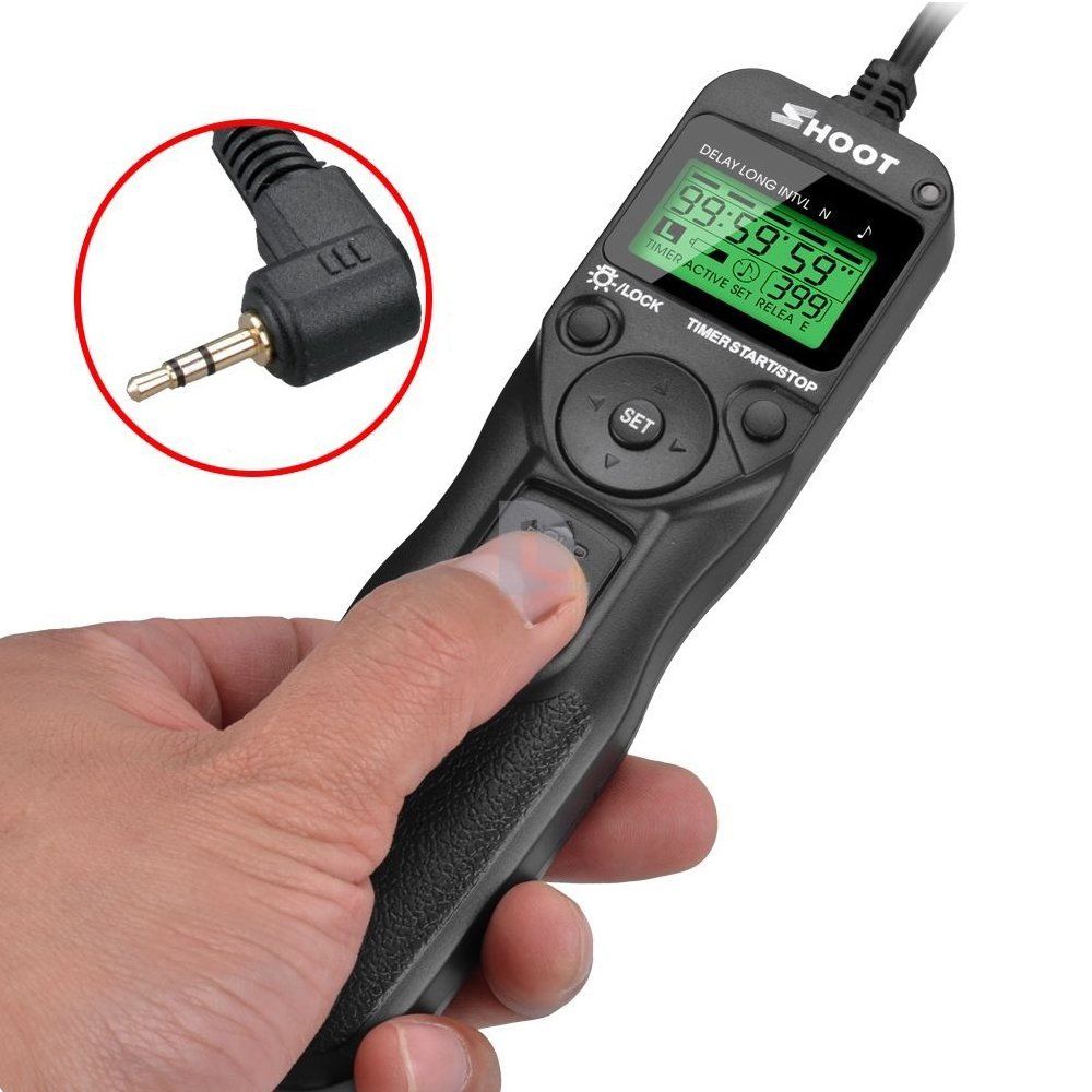 Timer Remote Shutter Release Control Cable Cord for Canon EOS 1200D 760D 750D 700D 100D 60Da 70D Rebel T6s T6i T5i T5 T4i T3i T3