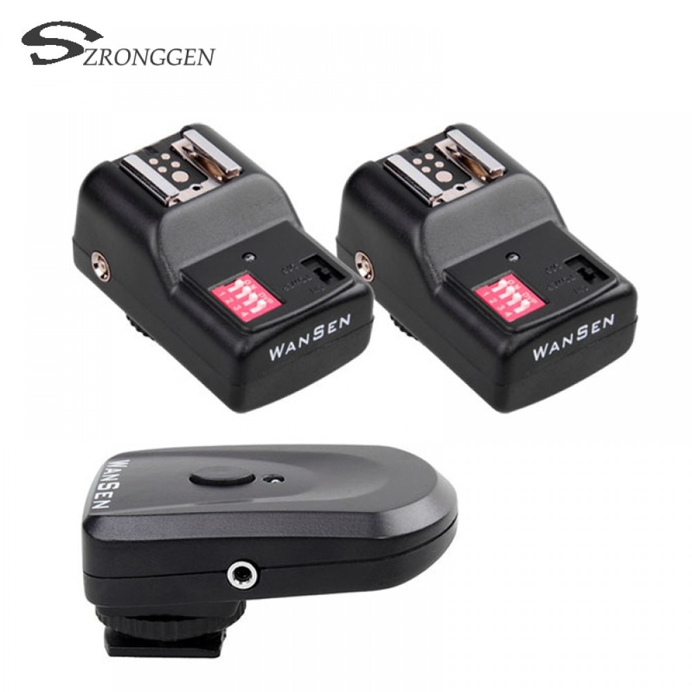 Radio Professional PT16  Wireless Remote Flash Trigger Hotshoe Strobe Light Speedlite Transmitter with 2 Receivers