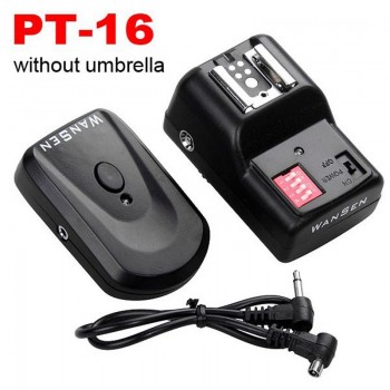 Radio Professional PT16  Wireless Remote Flash Trigger Hotshoe Strobe Light Speedlite Transmitter with 2 Receivers