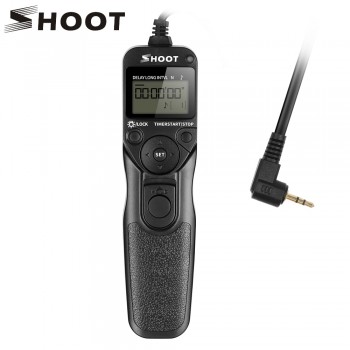 SHOOT RS-60E3 LCD Time Shutter Release Remote Control for Canon EOS 1300D 1100D 1200D 650D 600D 550D 1000D 450D 350D 100D 60D