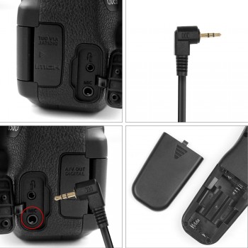 SHOOT RS-60E3 LCD Time Shutter Release Remote Control for Canon EOS 1300D 1100D 1200D 650D 600D 550D 1000D 450D 350D 100D 60D