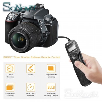 Timer Remote Control For Nikon D850 D810a D810 D800E D700 D500 D300s D200 D100 D5 D4s D4 D3s F5 F6 F100 F90X MC-30 MC-36 MC-DC0
