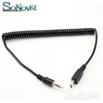 3.5mm-S2 Remote Control Shutter Connect Cable Cord for Sony A9 A7 A7R A7S A7SII A7RII A7M2 A7RIII A6500 A6300 A6000 A5100 TW-283