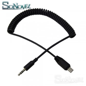 3.5mm-S2 Remote Control Shutter Connect Cable Cord for Sony A9 A7 A7R A7S A7SII A7RII A7M2 A7RIII A6500 A6300 A6000 A5100 TW-283