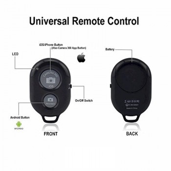Rovtop Bluetooth Remote Shutter Release Phone Camera Monopod Selfie Stick Shutter Self-timer Remote Control for IOS Android Z2