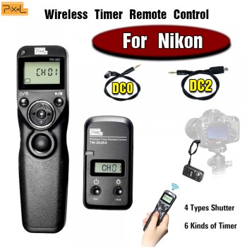 Pixel TW-283 Wireless Timer Remote Contro shutter remote control For Nikon D610 D7100 D7000 D90 D5200 D5100 D5000 D3200 D3100