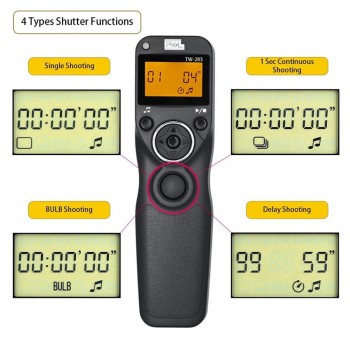 Pixel TW-283 Wireless Timer Remote Contro shutter remote control For Nikon D610 D7100 D7000 D90 D5200 D5100 D5000 D3200 D3100