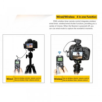 Pixel TW-283 Wireless Timer Remote Contro shutter remote control For Nikon D610 D7100 D7000 D90 D5200 D5100 D5000 D3200 D3100