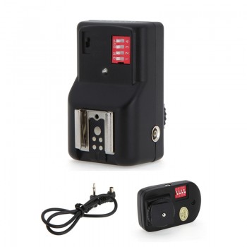 Andoer 16 Channels Radio Wireless Remote Speedlite Flash Trigger Universal for Canon Nikon Pentax Olympus PT-16GY Studio Outdoor