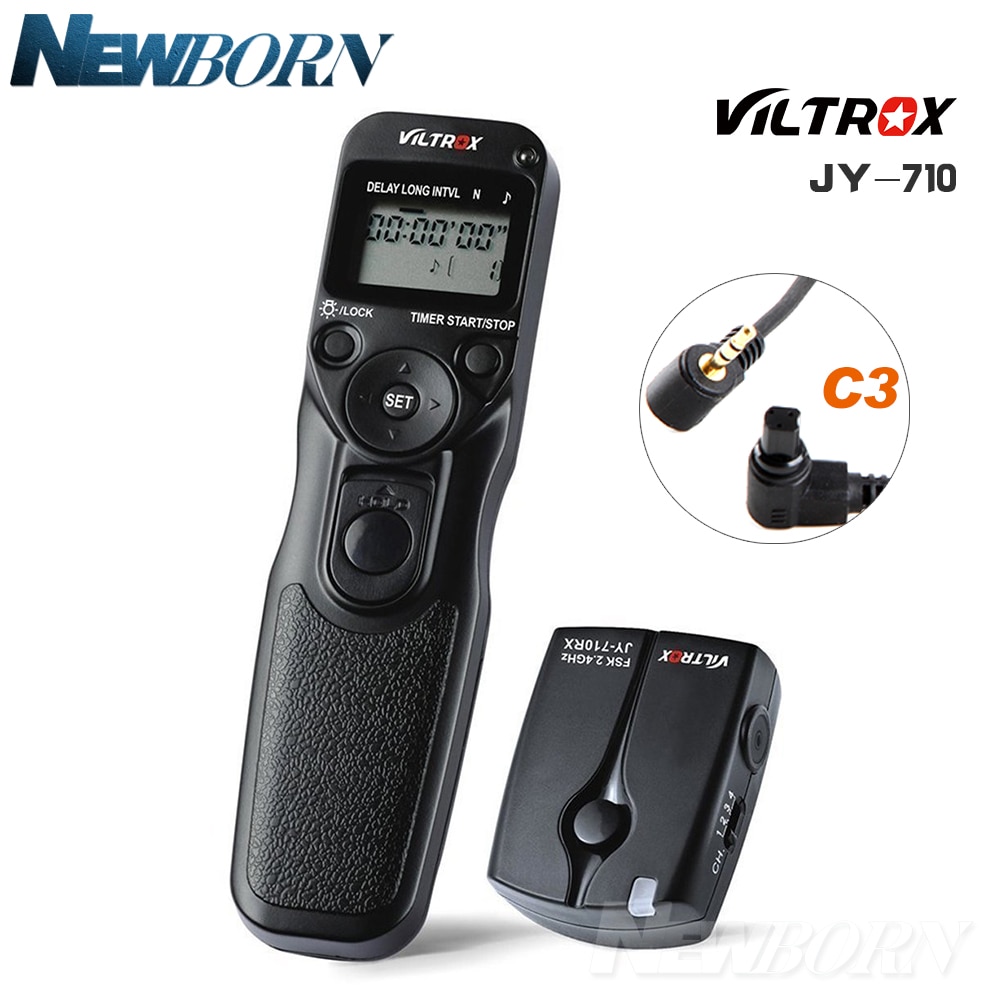 Wireless Timer Remote For Canon EOS 50D 40D 30D 5Ds R 6D 7D 1DX 1Ds 5D Mark IV / 5D Mark III / 7D Mark II / 6D Mark II RS-80N3