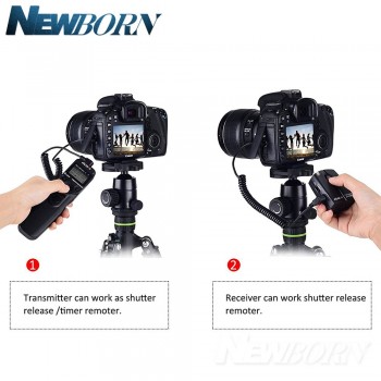 Wireless Timer Remote For Canon EOS 50D 40D 30D 5Ds R 6D 7D 1DX 1Ds 5D Mark IV / 5D Mark III / 7D Mark II / 6D Mark II RS-80N3