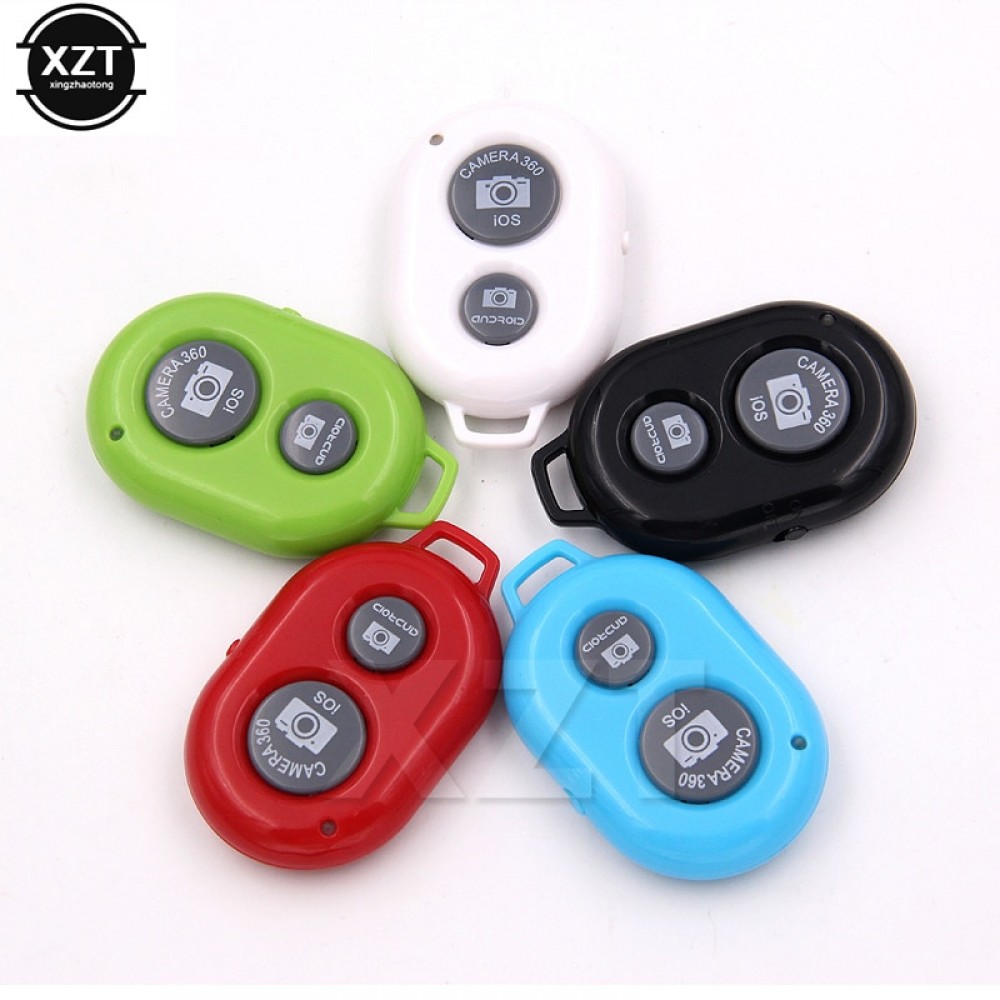 New Remote Shutter Selfie Shutter Bluetooth Remote Control Stick Monopod Button Self Timer + Protective Silicone Case for iPhone