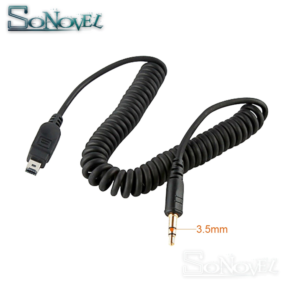3.5mm-N3 / MC-DC2 Remote Control Shutter Connect Cable Cord for Nikon D7500 D7200 D5600 D5500 D3300 D750 D610 Pixel TW-283 T3 T8