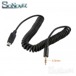 3.5mm-N3 / MC-DC2 Remote Control Shutter Connect Cable Cord for Nikon D7500 D7200 D5600 D5500 D3300 D750 D610 Pixel TW-283 T3 T8