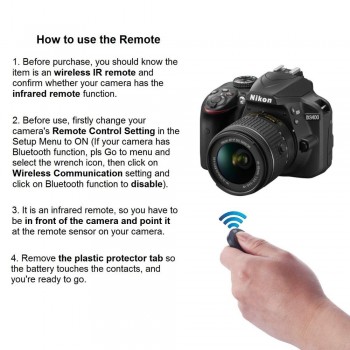 Wireless Shutter Remote ML-L3 For Nikon D7000 D5100 D5000 Shutter Release For Canon 60D 400D 450D 550D 600D SLR Camera