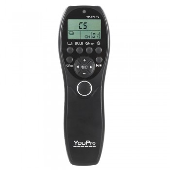 YouPro YP-870II N3 2.4G Wireless Remote Control LCD Timer Shutter Release Transmitter Receiver for Canon DSLR Cameras In stock