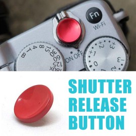 Mayitr 1pc 11mm Red Camera Shutter Release Concave Shutter Release Buttons For Fuji X20 XPRO2 XT10 XT20