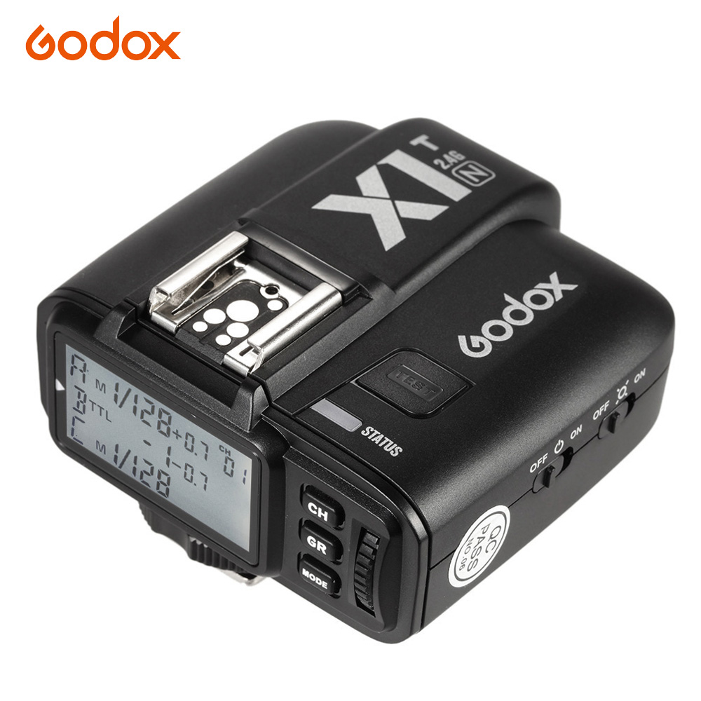 Godox X1T-N TTL 2.4G Wireless Flash Trigger Transmitter for Nikon DSLR Cameras Match to X1R-N Flash Receiver