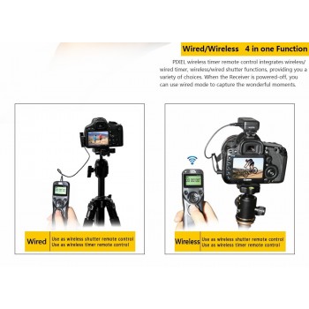 PIXEL TW-283 Wireless Timer Shutter Release Remote Control For Canon 800D 70D Nikon D7300 D7500 D750 D5600 Sony A7II A7RII A6300