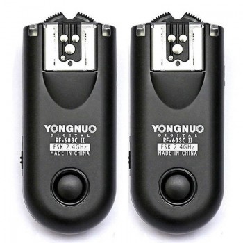 YONGNUO RF-603 II C1 RF603II C1 Wireless Flash Trigger 2 Transceivers for Canon 70D 60D 650D 700D 600D 550D 450D 100D 1100D