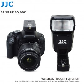 JJC Camera Flashlight Remote Control 30 Meters 433mHz 16 Channels Wireless Flash Trigger Kit for Canon/Nikon/Olympus/Pentax