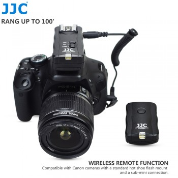 JJC Camera Flashlight Remote Control 30 Meters 433mHz 16 Channels Wireless Flash Trigger Kit for Canon/Nikon/Olympus/Pentax