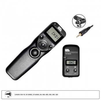Pixel TW-283 Wireless Timer Remote Control Shutter Release (DC0 DC2 N3 E3 S1 S2) Cable For Canon Nikon Sony Camera TW283