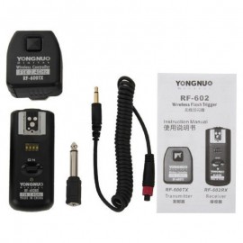 YONGNUO RF-602/N YONGNUO RF-602 RF602 RF 602 2.4GHz Wireless Remote Flash Trigger for NIKON D90 D5100 D700 D3 D5300