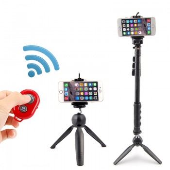Camera Bluetooth Remote Controller photo shutter Release For iphone XS Max 7 Pau de Selfie for samsung s7 s8 for huawei Android
