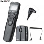 SUPON 710II/C3 2.4GHZ FSK Wireless Remote Shutter Controller Set Time Lapse Intervalometer Timer Cable for CANON C3