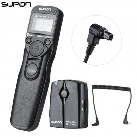SUPON 710II/C3 2.4GHZ FSK Wireless Remote Shutter Controller Set Time Lapse Intervalometer Timer Cable for CANON C3